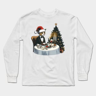 Devon Rex Cat Christmas Long Sleeve T-Shirt